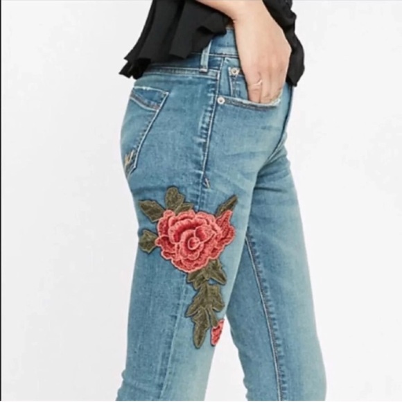 Express jeans w roses - Picture 2 of 3